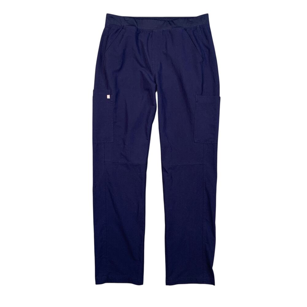 Figs Scrub Pants Mens XL Navy Axim Cargo Straight Drawstring Stretch Medical